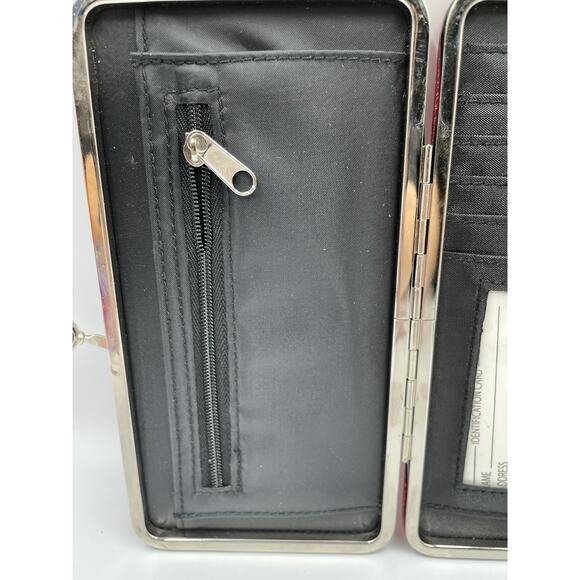 Disney Minnie Mouse Long Red Wallet With Kiss Lock New Without Tags- VERY RARE! - Picture 7 of 8